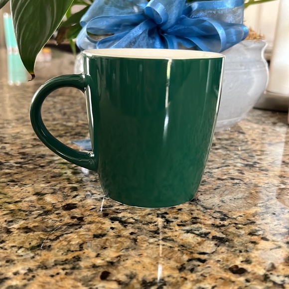 Green and white 12OZ Starbucks mug - Picture 2 of 4